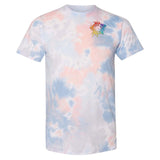 Dyenomite Dream Cotton/Polyester Blend Unisex Tie-Dye T-Shirt Embroidery - Mato & Hash