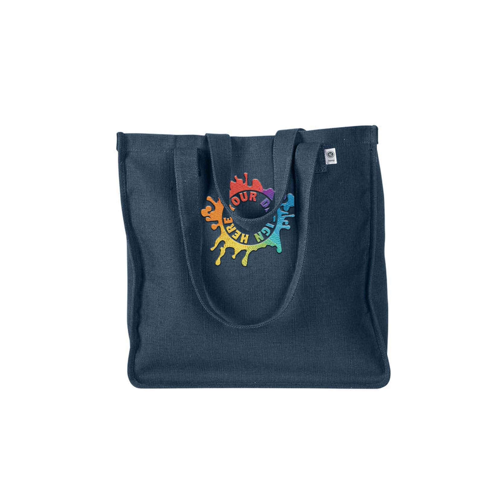 Econscious Hemp Market Tote Embroidery - Mato & Hash