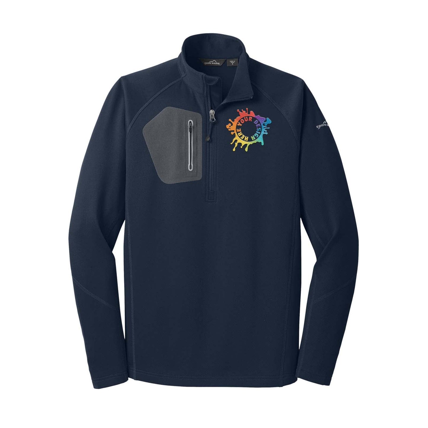 Eddie Bauer® 1/2-Zip Performance Fleece Jacket Embroidery - Mato & Hash