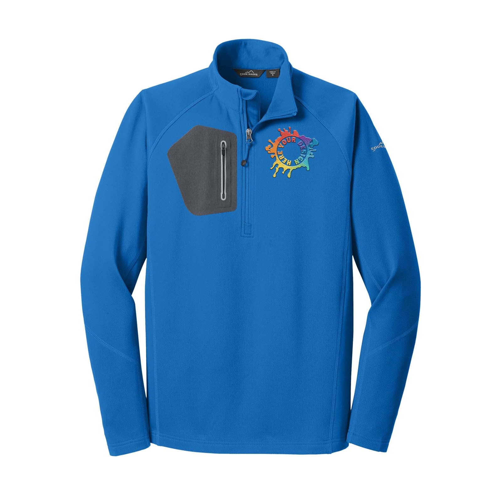 Eddie Bauer® 1/2-Zip Performance Fleece Jacket Embroidery - Mato & Hash