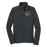 Eddie Bauer® Shaded Crosshatch Soft Shell Jacket Embroidery - Mato & Hash