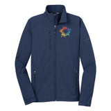 Eddie Bauer® Shaded Crosshatch Soft Shell Jacket Embroidery - Mato & Hash
