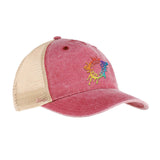 Embroidered Authentic Pigment Pigment Dyed 5-Panel Trucker - Mato & Hash