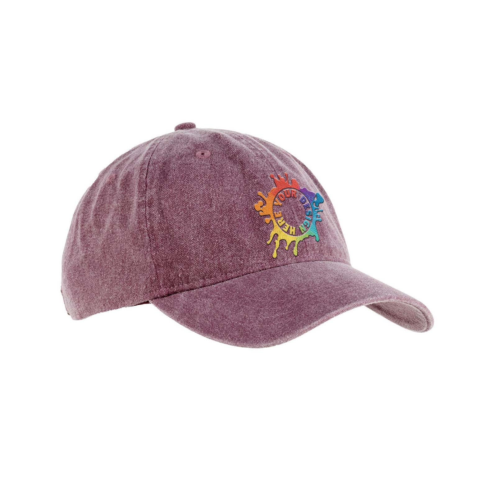 Embroidered Authentic Pigment Pigment-Dyed Baseball Cap - Mato & Hash