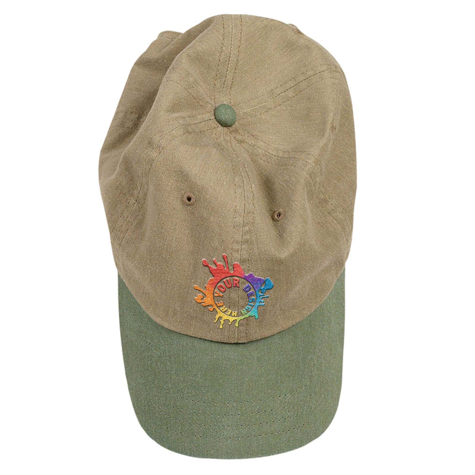 Embroidered Authentic Pigment Pigment-Dyed Baseball Cap - Mato & Hash