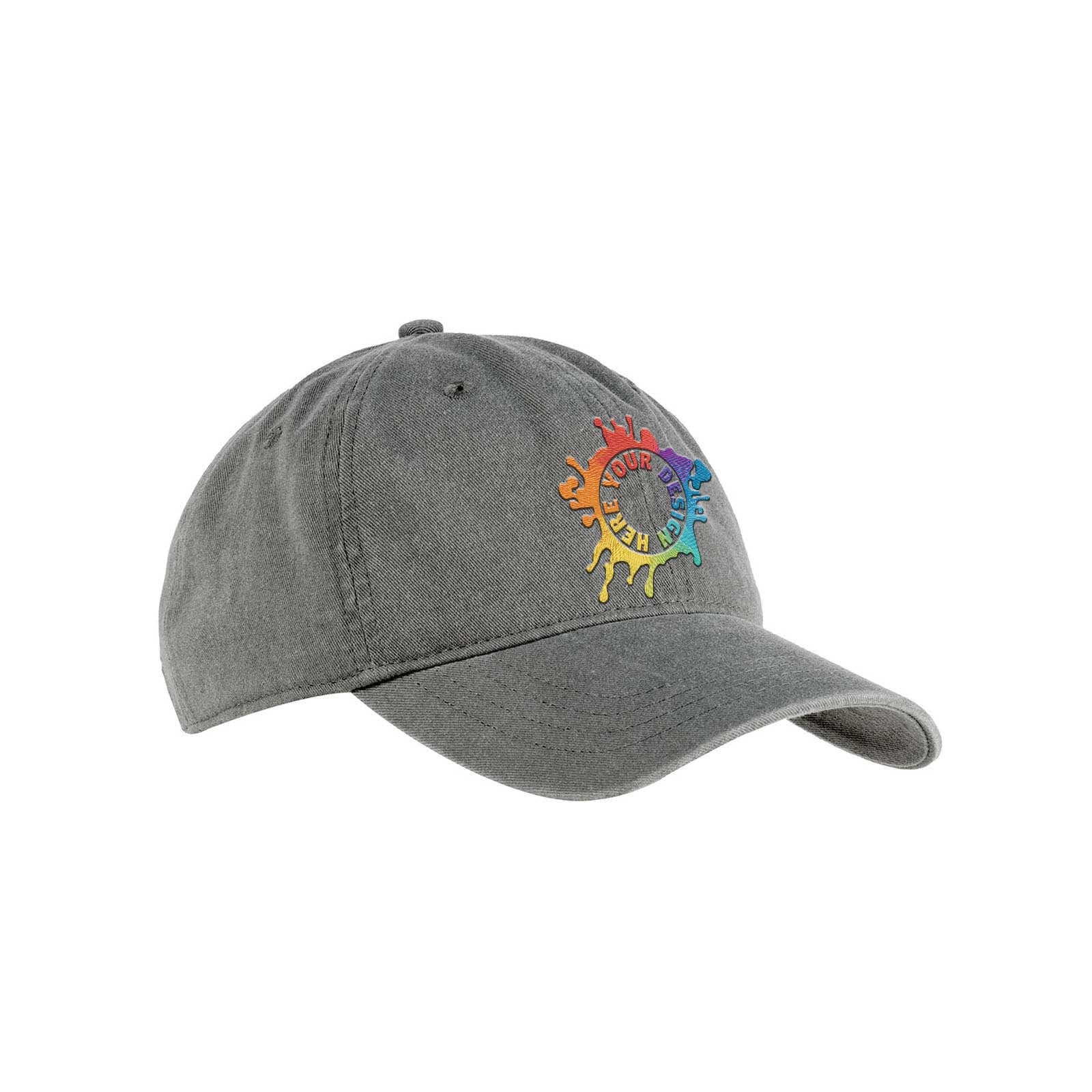 Embroidered Authentic Pigment Pigment-Dyed Baseball Cap - Mato & Hash
