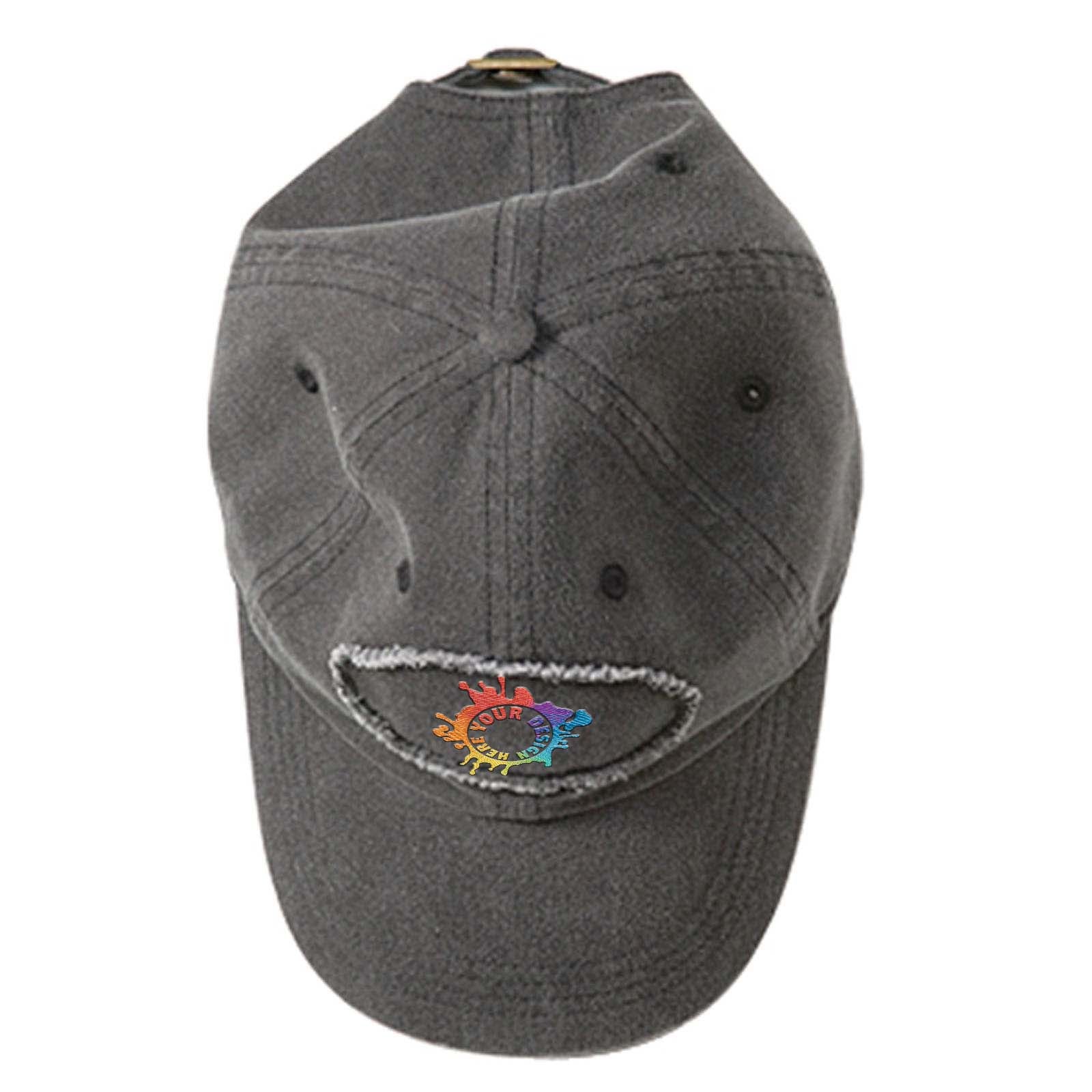 Embroidered Authentic Pigment Pigment-Dyed Raw-Edge Patch Baseball Cap - Mato & Hash