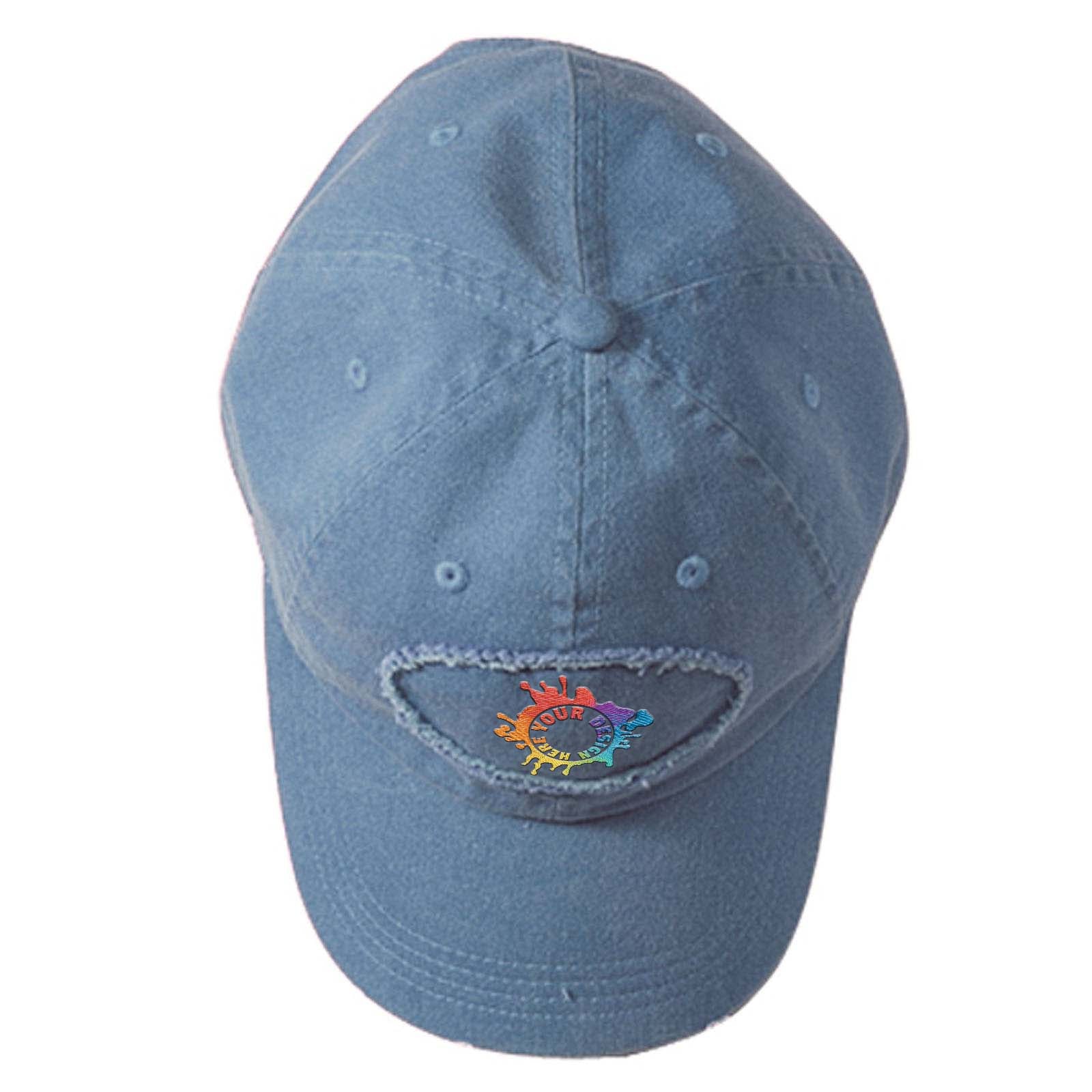 Embroidered Authentic Pigment Pigment-Dyed Raw-Edge Patch Baseball Cap - Mato & Hash