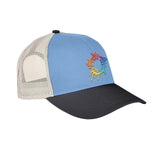 Embroidered Authentic Pigment Tri-Color Trucker Cap - Mato & Hash