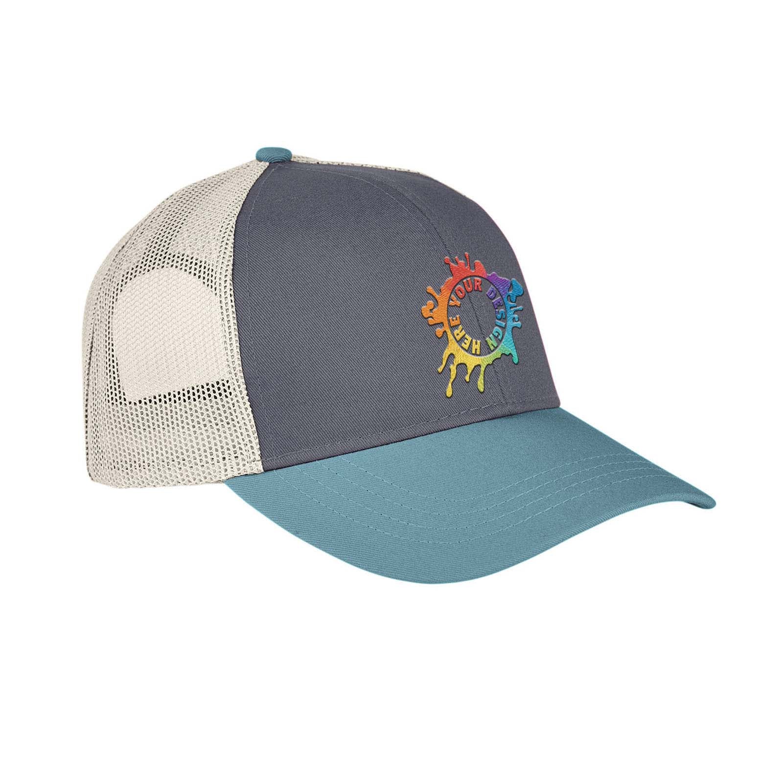 Embroidered Authentic Pigment Tri-Color Trucker Cap - Mato & Hash