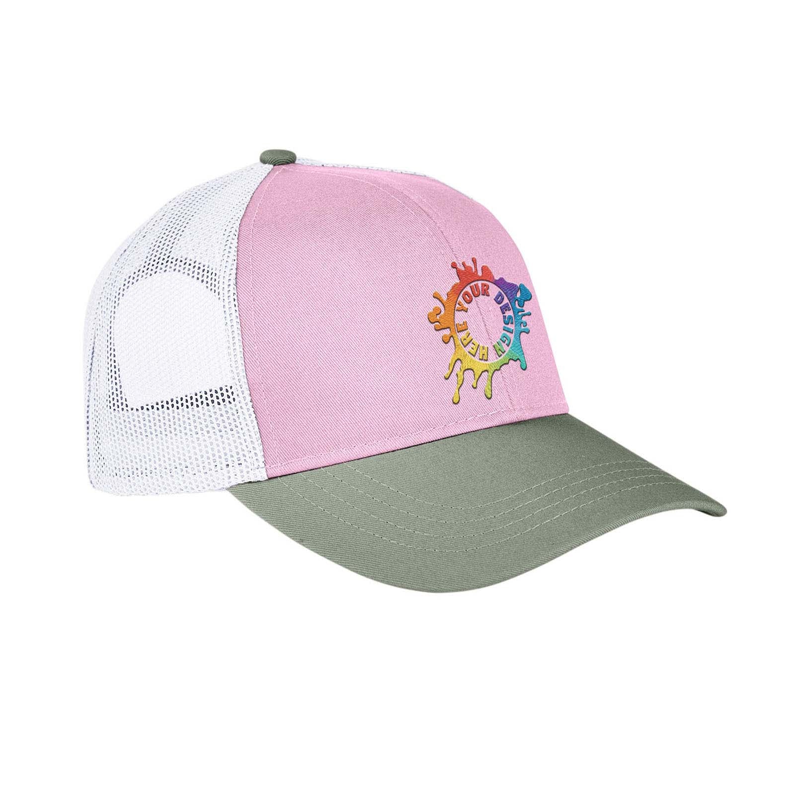 Embroidered Authentic Pigment Tri-Color Trucker Cap - Mato & Hash