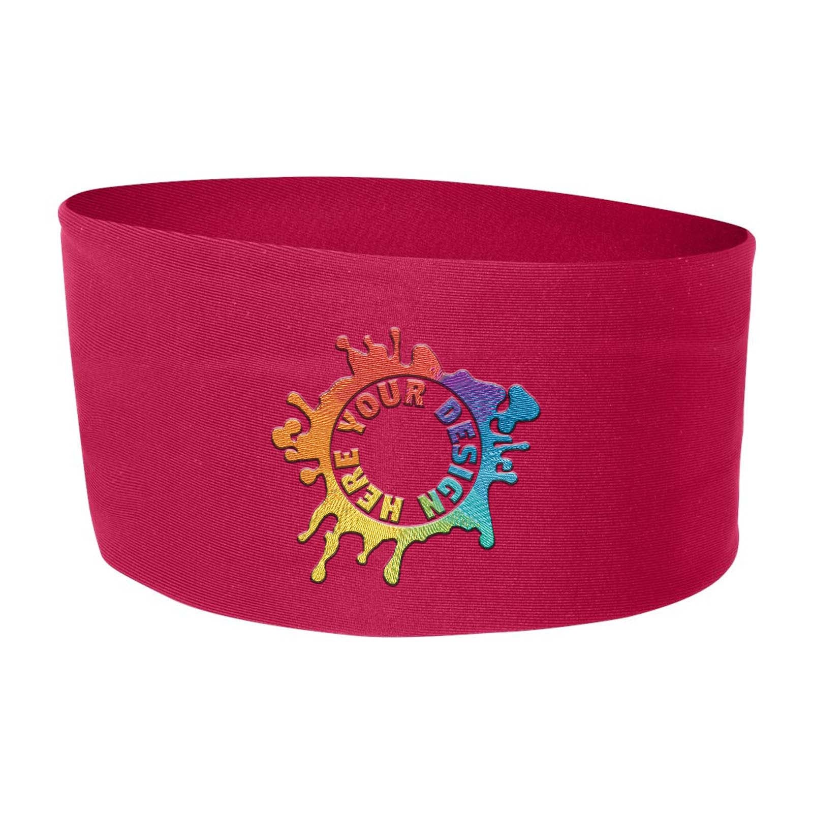 Embroidered Badger Wide Headband - Mato & Hash