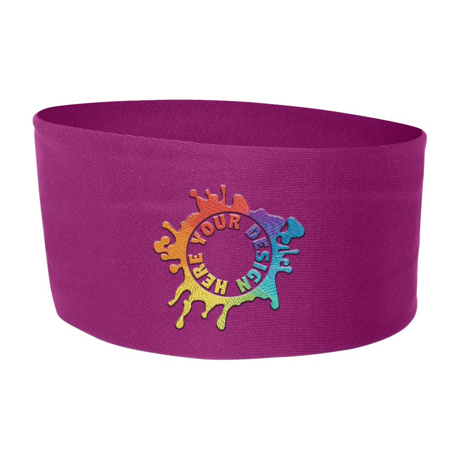 Embroidered Badger Wide Headband - Mato & Hash