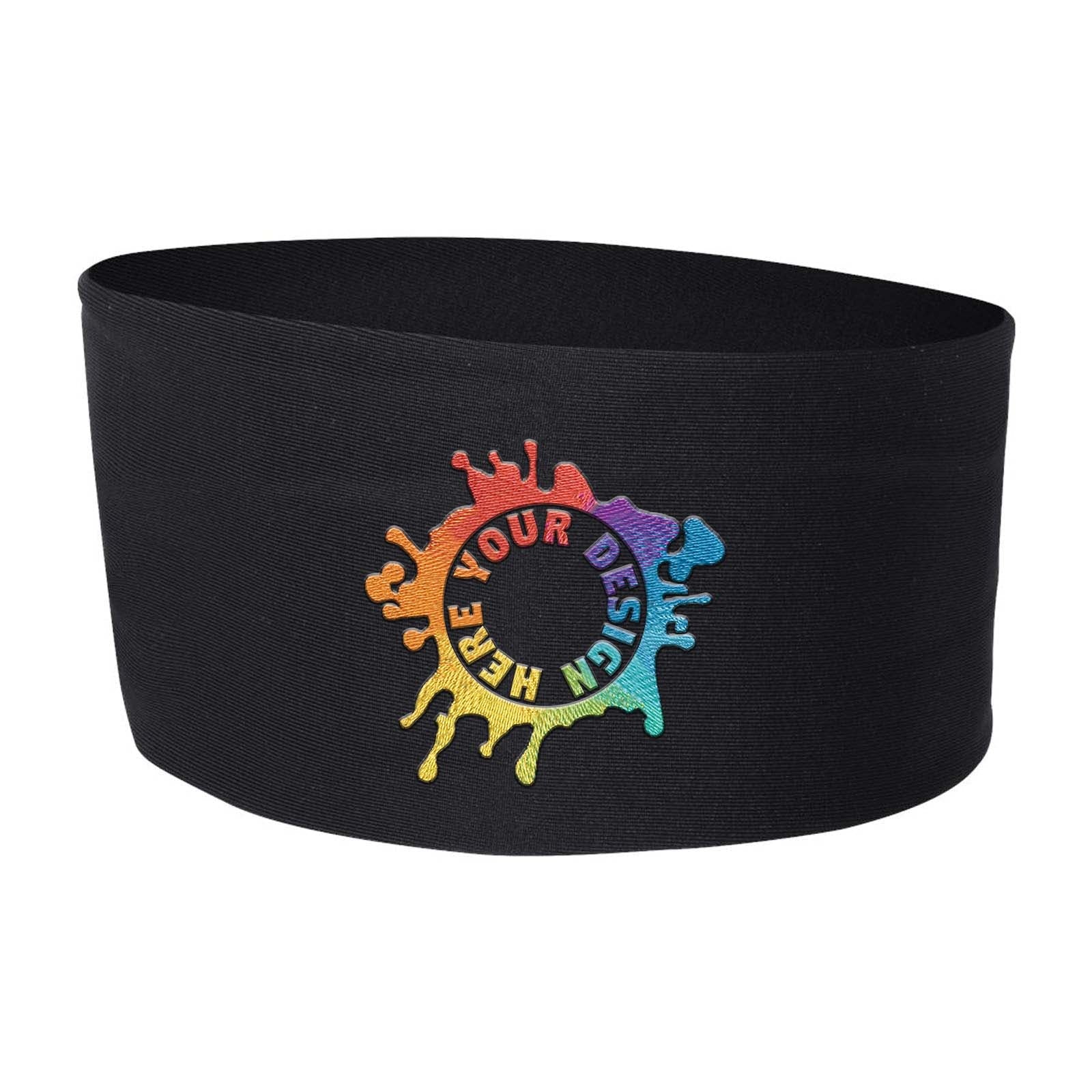 Embroidered Badger Wide Headband - Mato & Hash