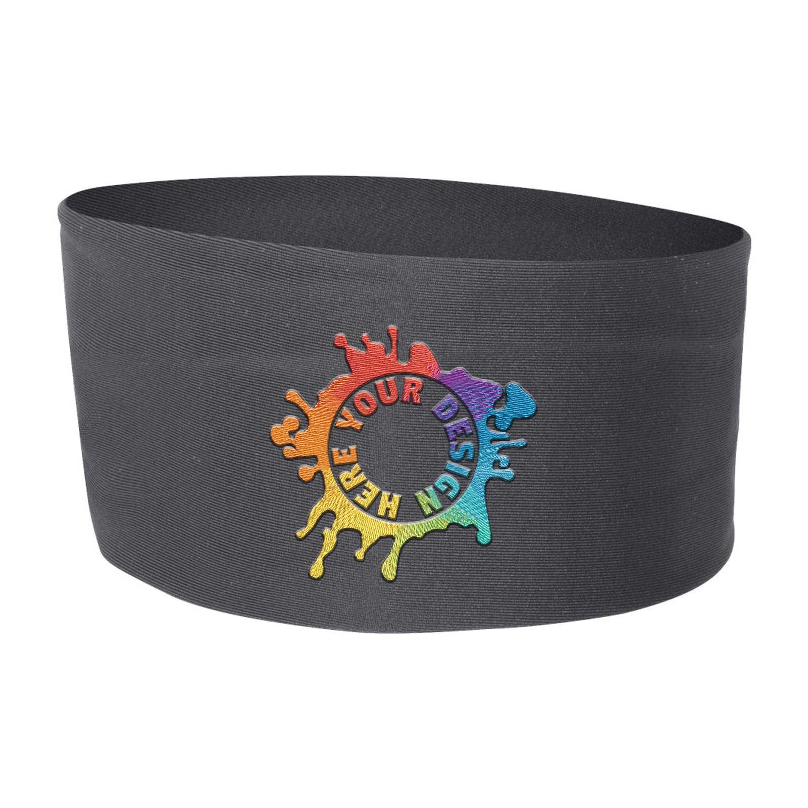 Embroidered Badger Wide Headband - Mato & Hash