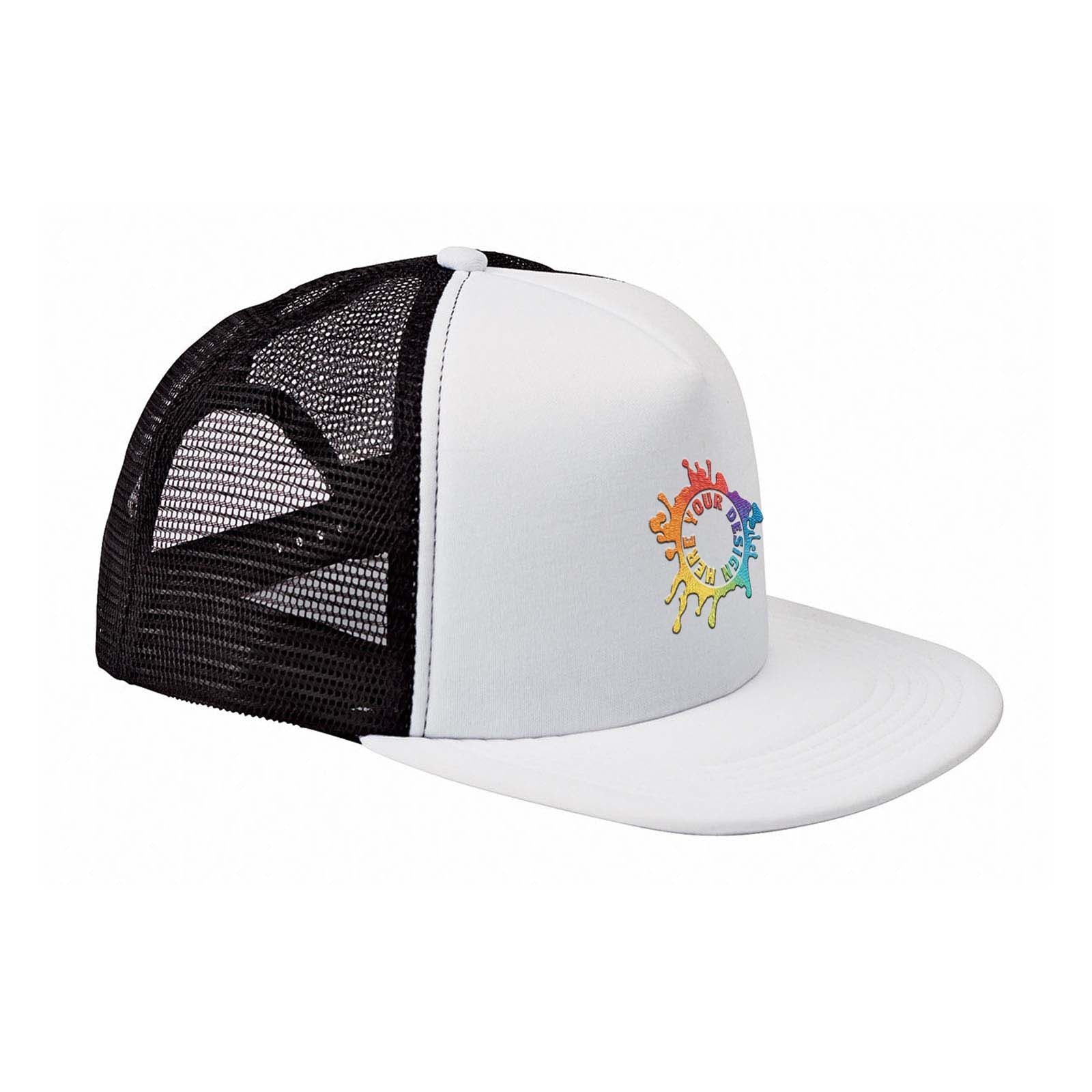 Embroidered Big Accessories 5-Panel Foam Front Trucker Cap - Mato & Hash