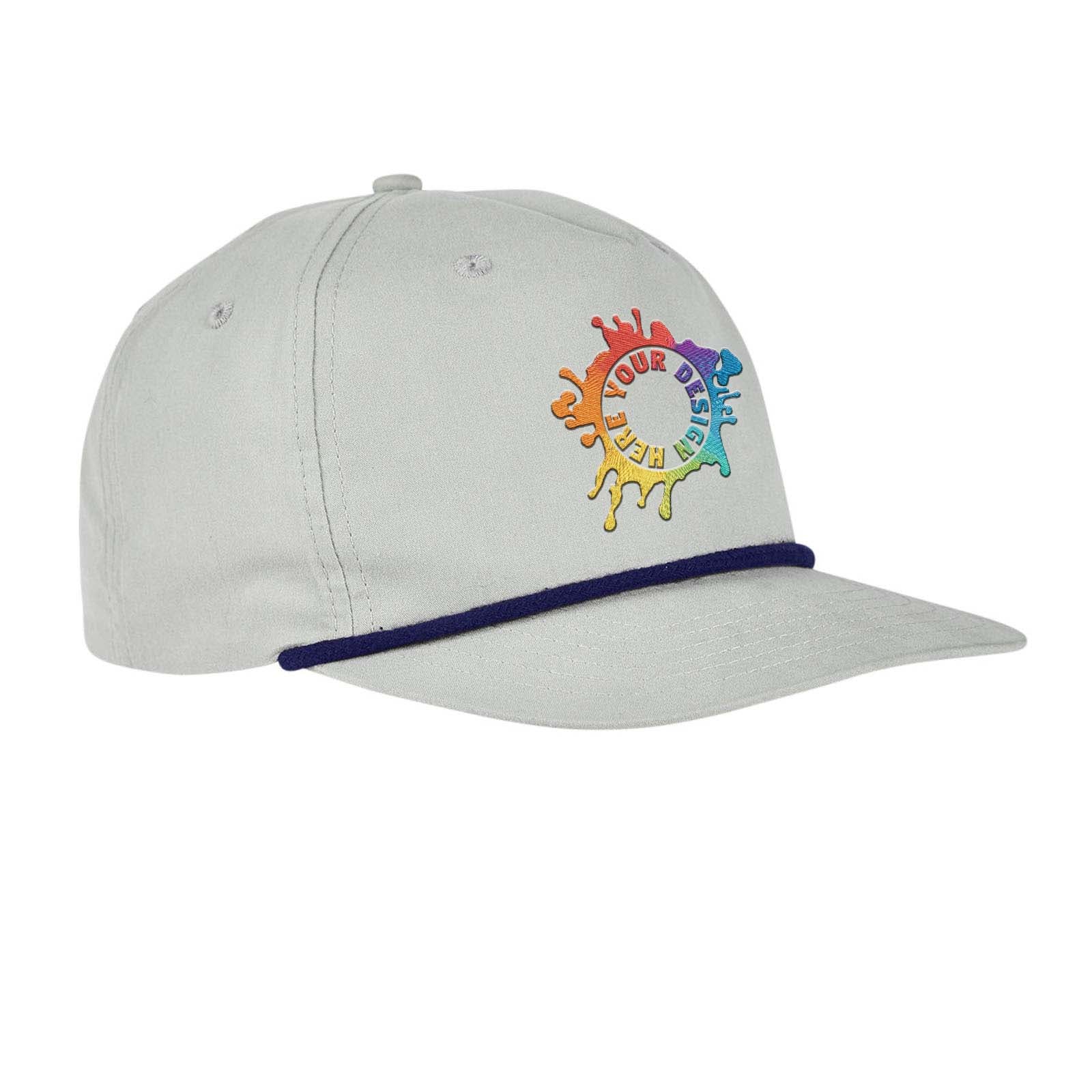 Embroidered Big Accessories 5-Panel Golf Cap - Mato & Hash