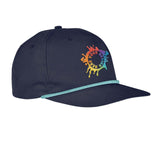 Embroidered Big Accessories 5-Panel Golf Cap - Mato & Hash