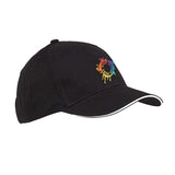 Embroidered Big Accessories 6-Panel Twill Sandwich Baseball Cap