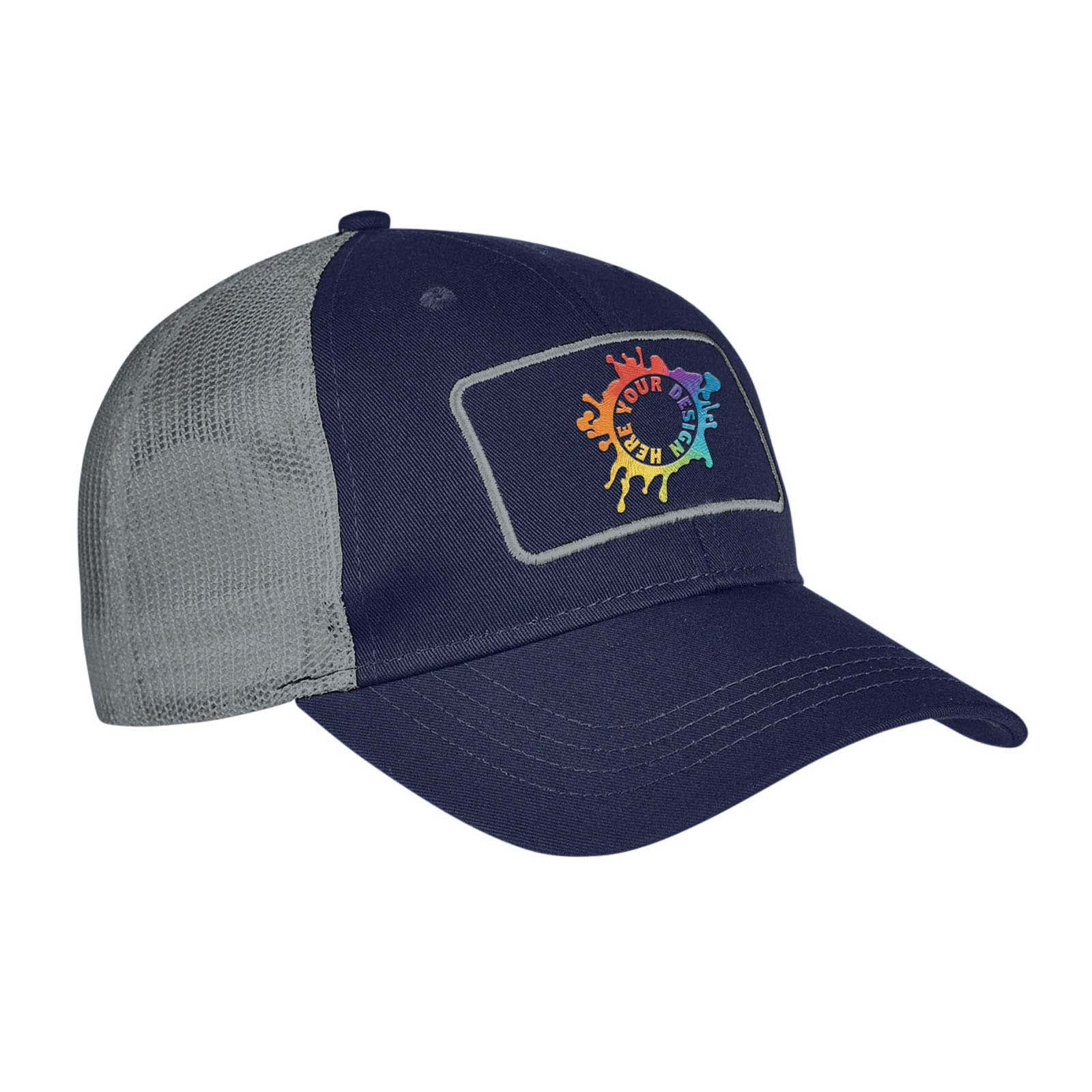 Embroidered Big Accessories Patch Trucker Cap - Mato & Hash
