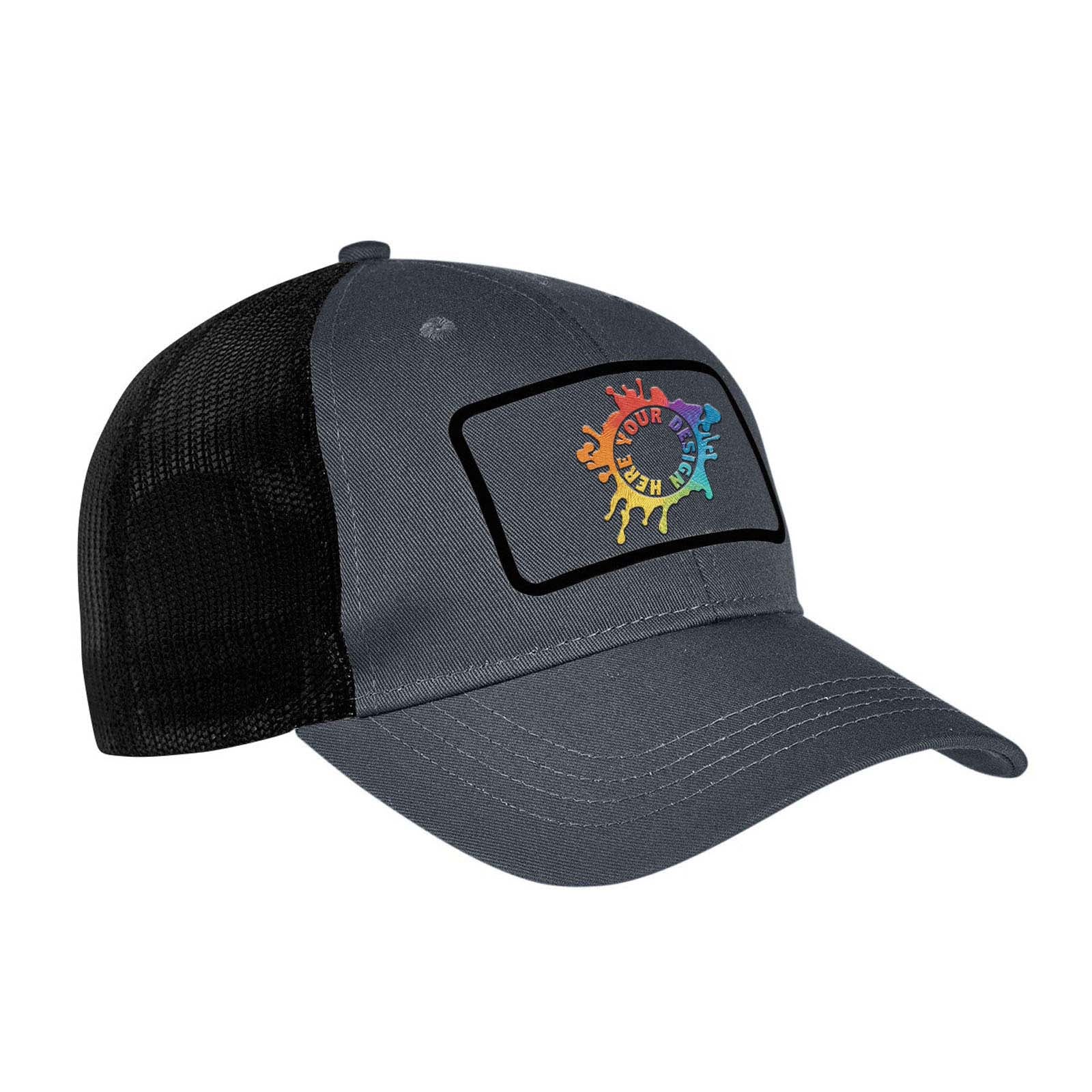 Embroidered Big Accessories Patch Trucker Cap - Mato & Hash