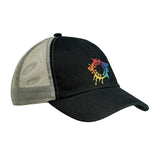 Embroidered Big Accessories Washed Trucker Cap