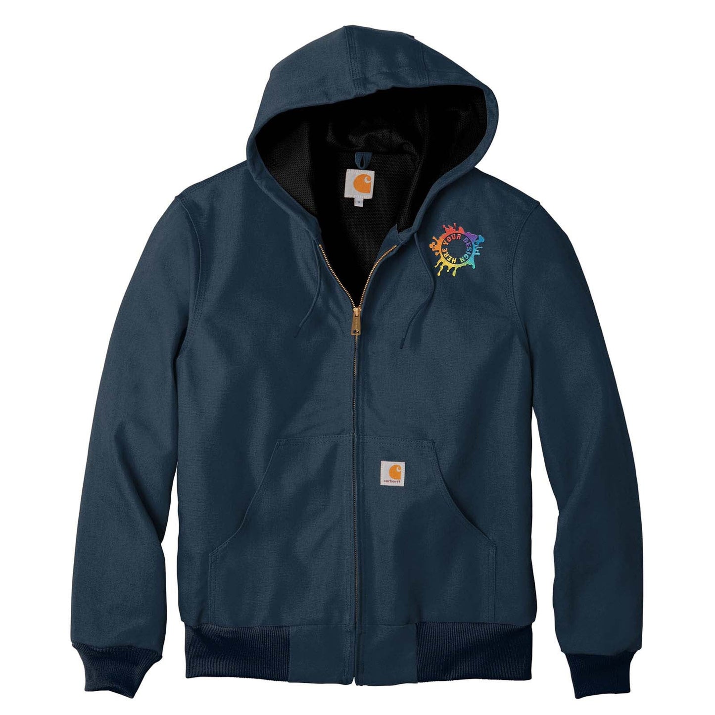 Embroidered Carhartt ® Thermal-Lined Duck Active Jac - Mato & Hash