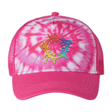 Embroidered Colortone Tie-Dyed 5-Panel Trucker Cap - Mato & Hash