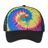 Embroidered Colortone Tie-Dyed 5-Panel Trucker Cap - Mato & Hash