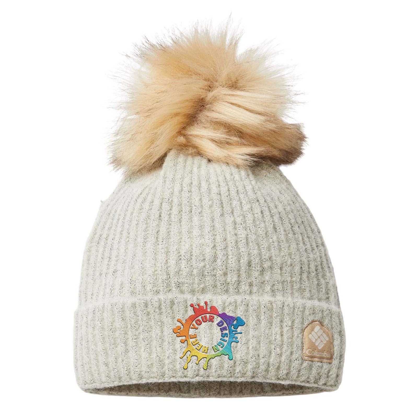 Embroidered Columbia Winter Blur™ Pom Pom Beanie - Mato & Hash