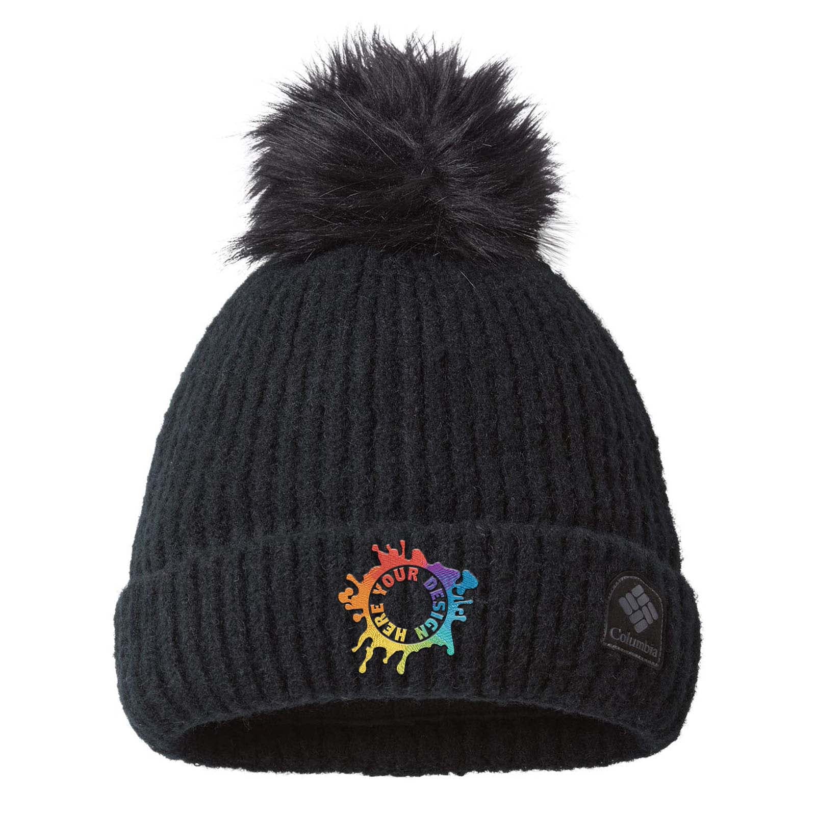 Embroidered Columbia Winter Blur™ Pom Pom Beanie - Mato & Hash
