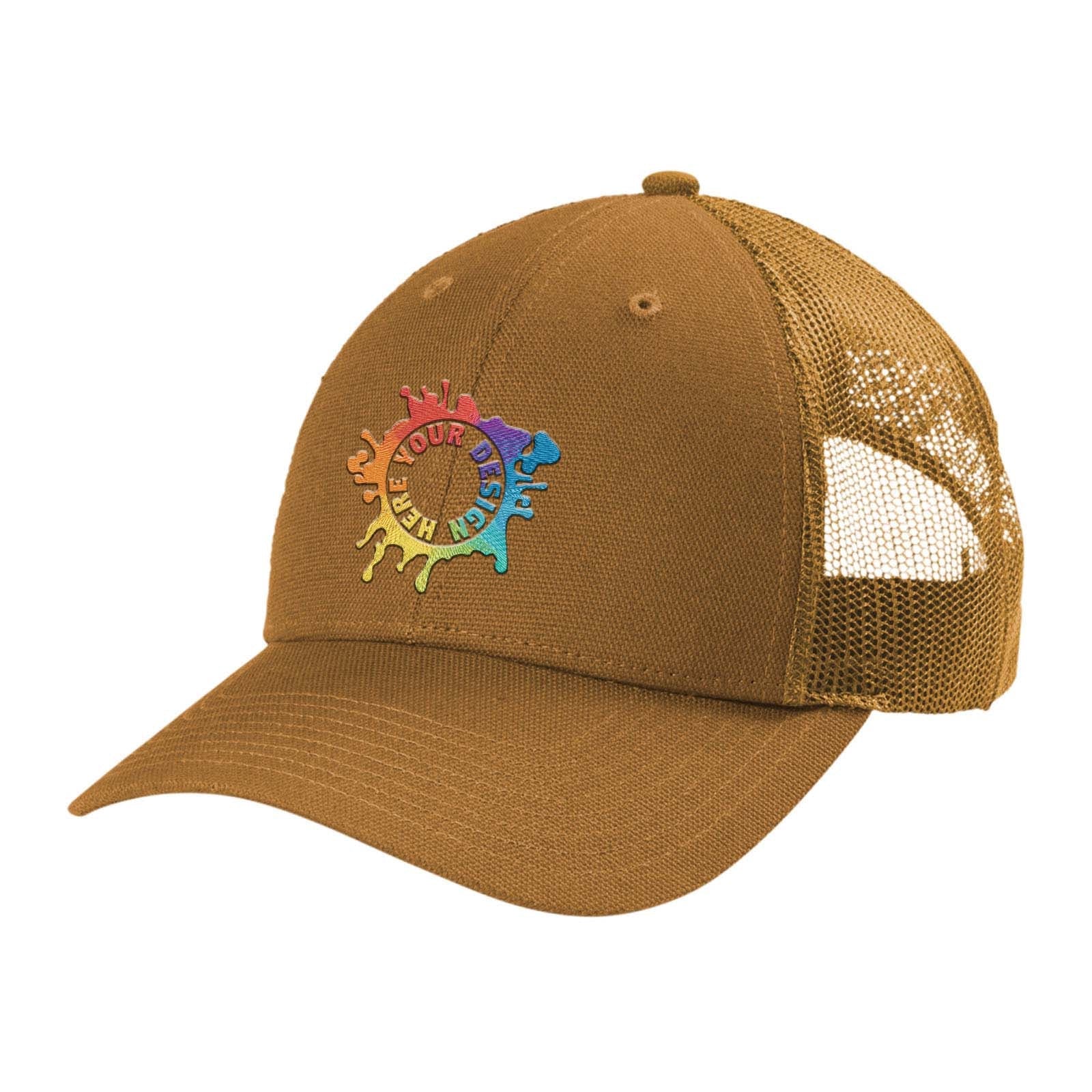 Embroidered CornerStone® Canvas Mesh Back Cap - Mato & Hash
