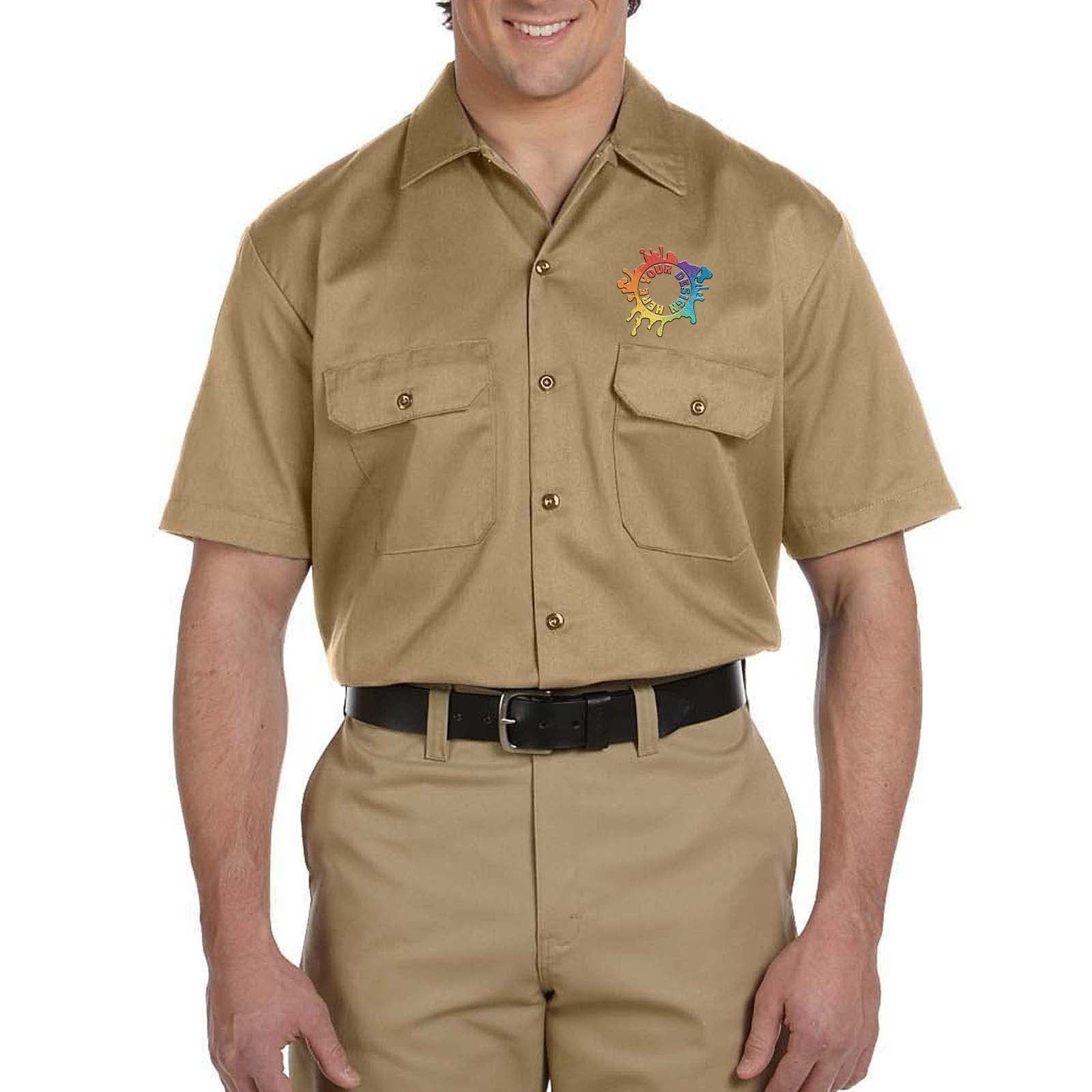 Embroidered Dickies Unisex Short-Sleeve Work Shirt - Mato & Hash