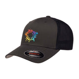Embroidered Flexfit Adult 6-Panel Trucker Cap - Mato & Hash