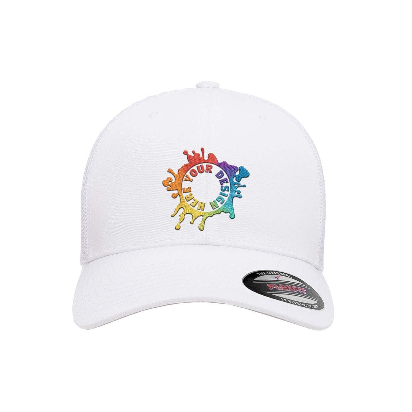 Embroidered Flexfit Adult 6-Panel Trucker Cap - Mato & Hash