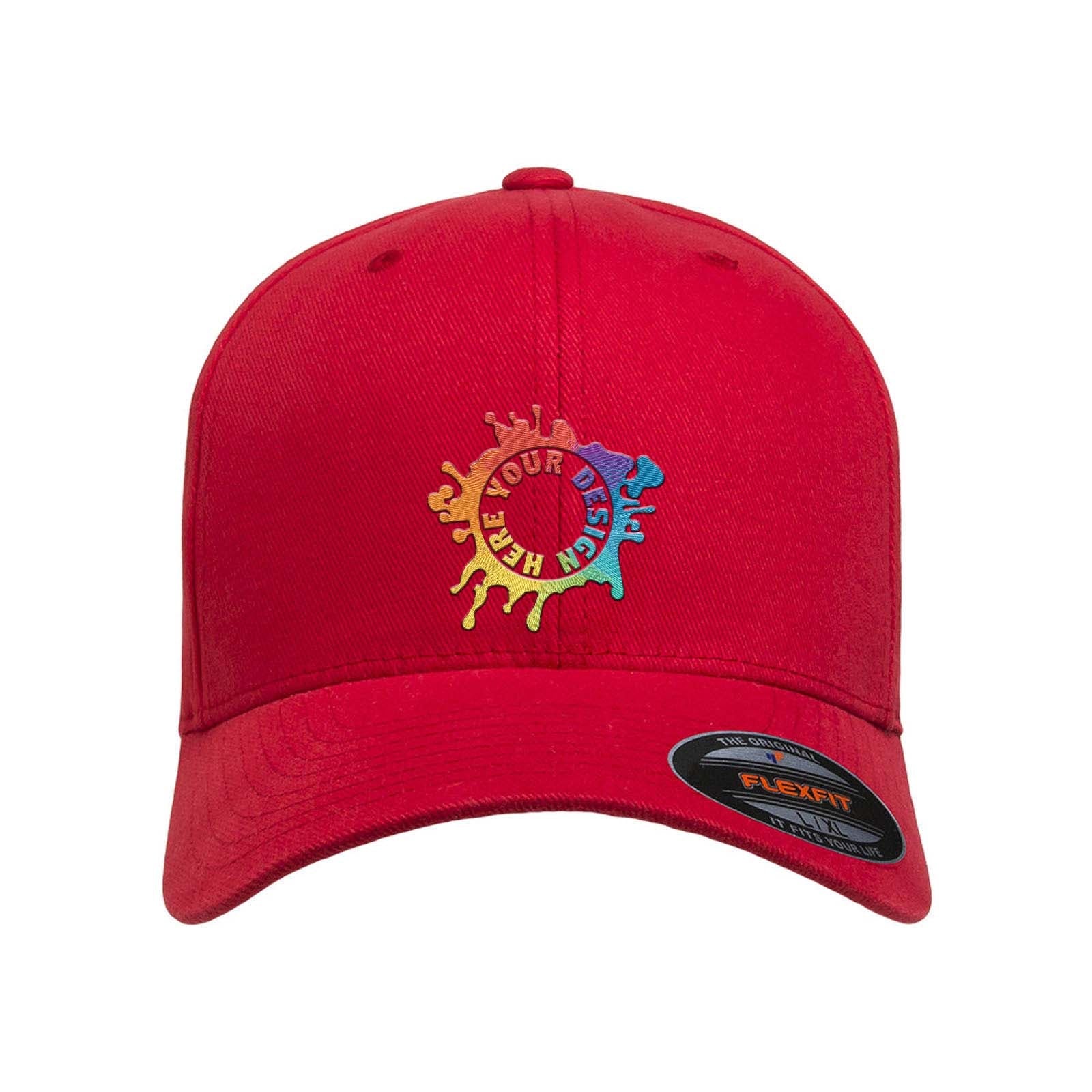 Embroidered Flexfit Adult Brushed Twill Cap - Mato & Hash