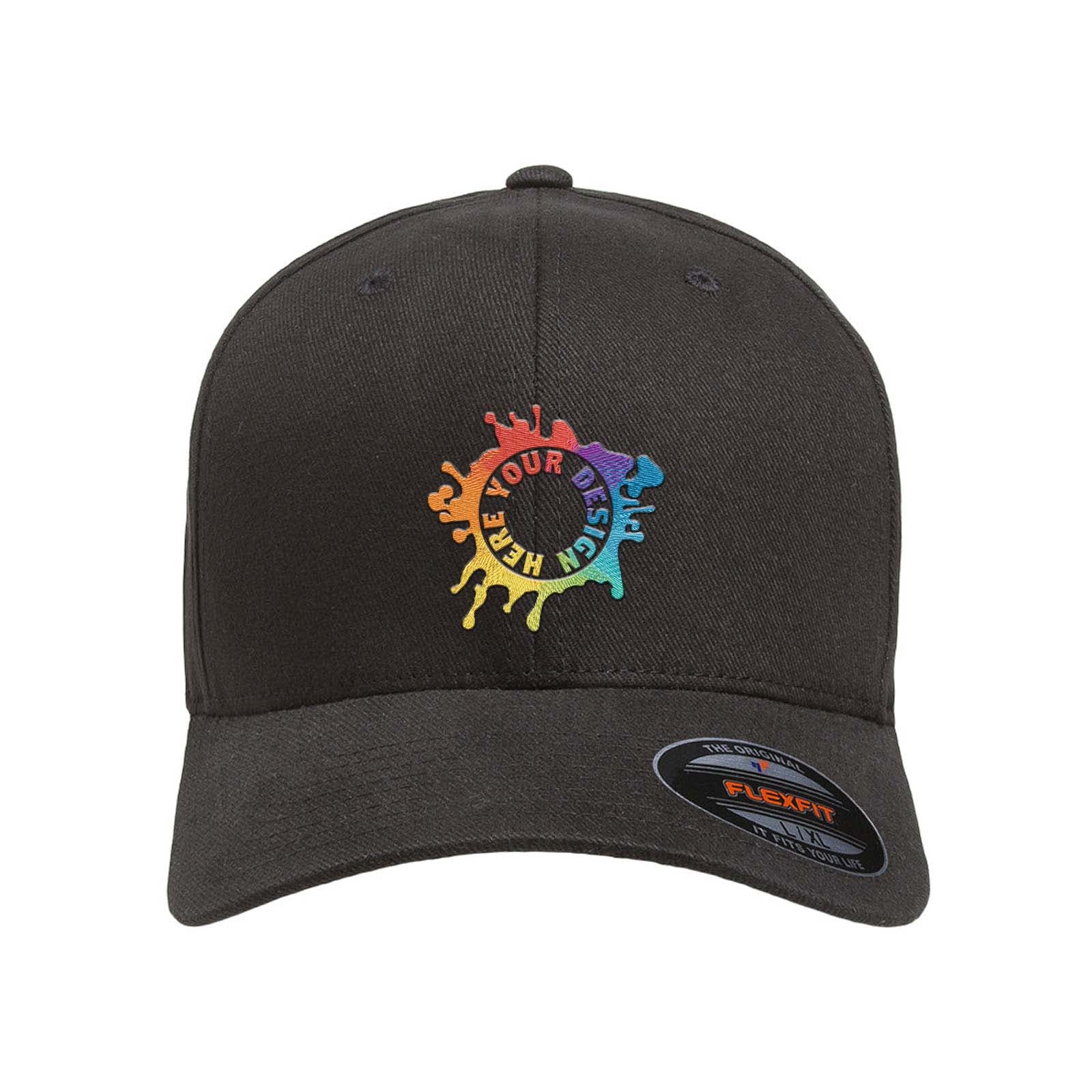 Embroidered Flexfit Adult Brushed Twill Cap - Mato & Hash