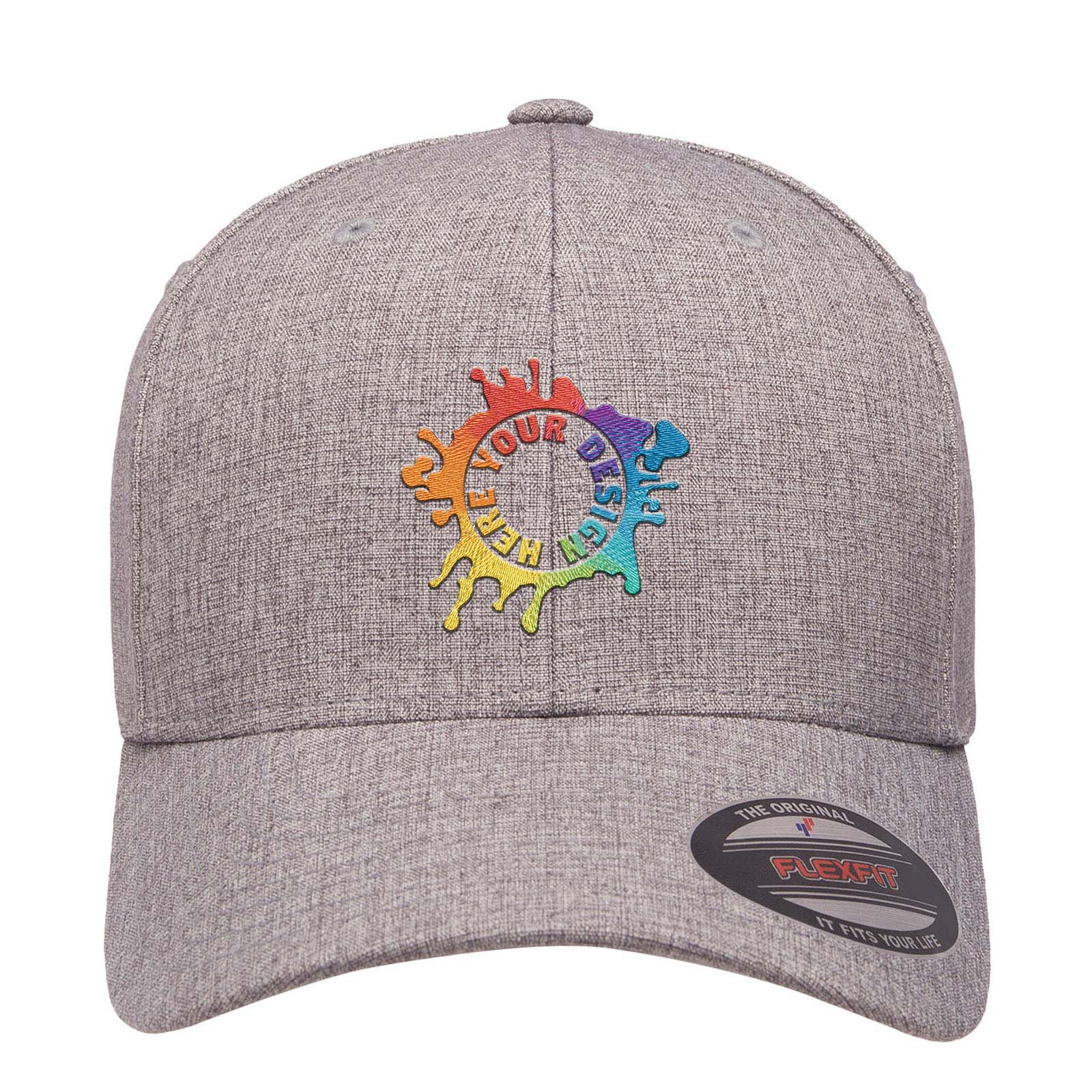 Embroidered Flexfit Adult Heatherlight Cap - Mato & Hash
