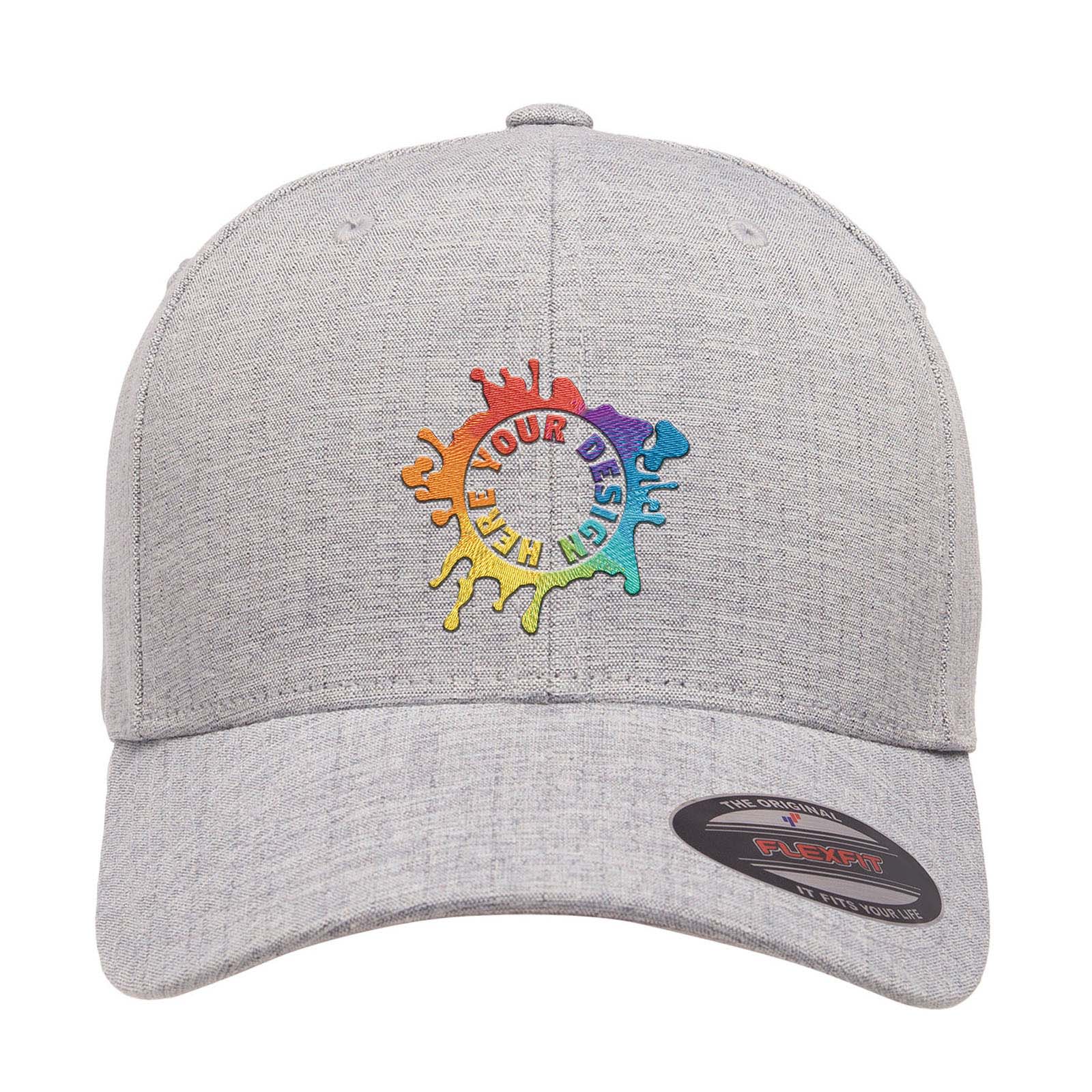 Embroidered Flexfit Adult Heatherlight Cap - Mato & Hash