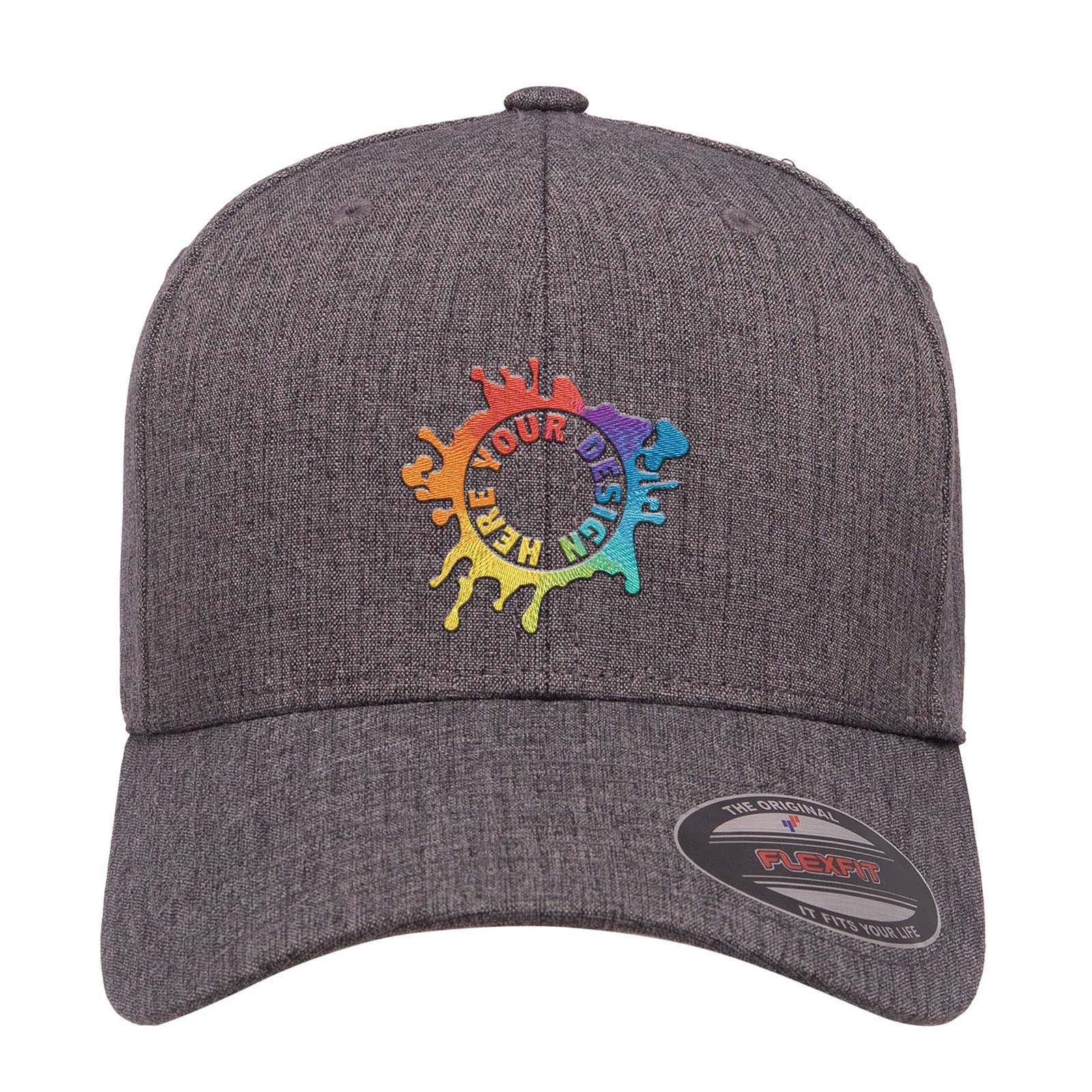 Embroidered Flexfit Adult Heatherlight Cap - Mato & Hash