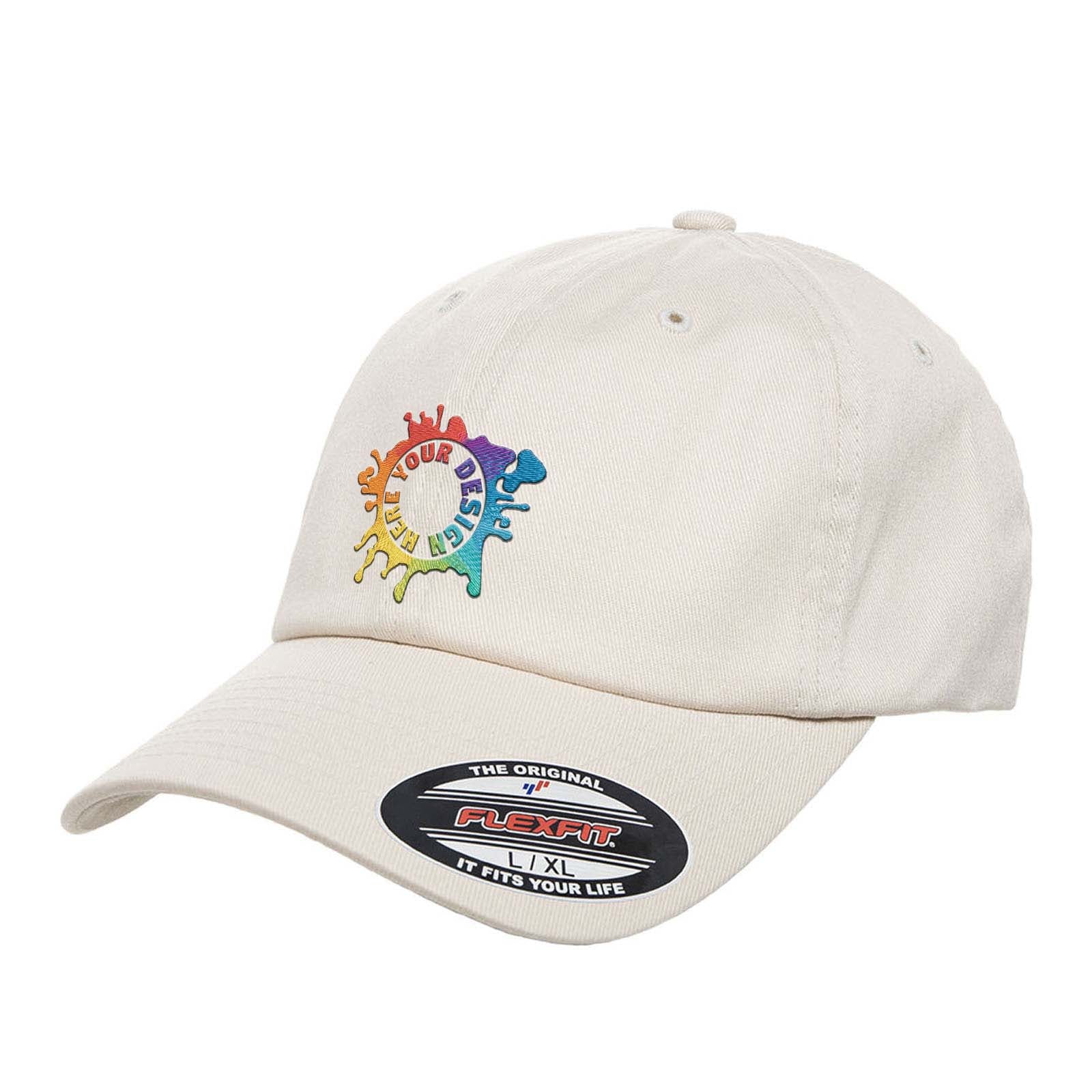 Embroidered Flexfit Cotton Twill Dad Cap - Mato & Hash