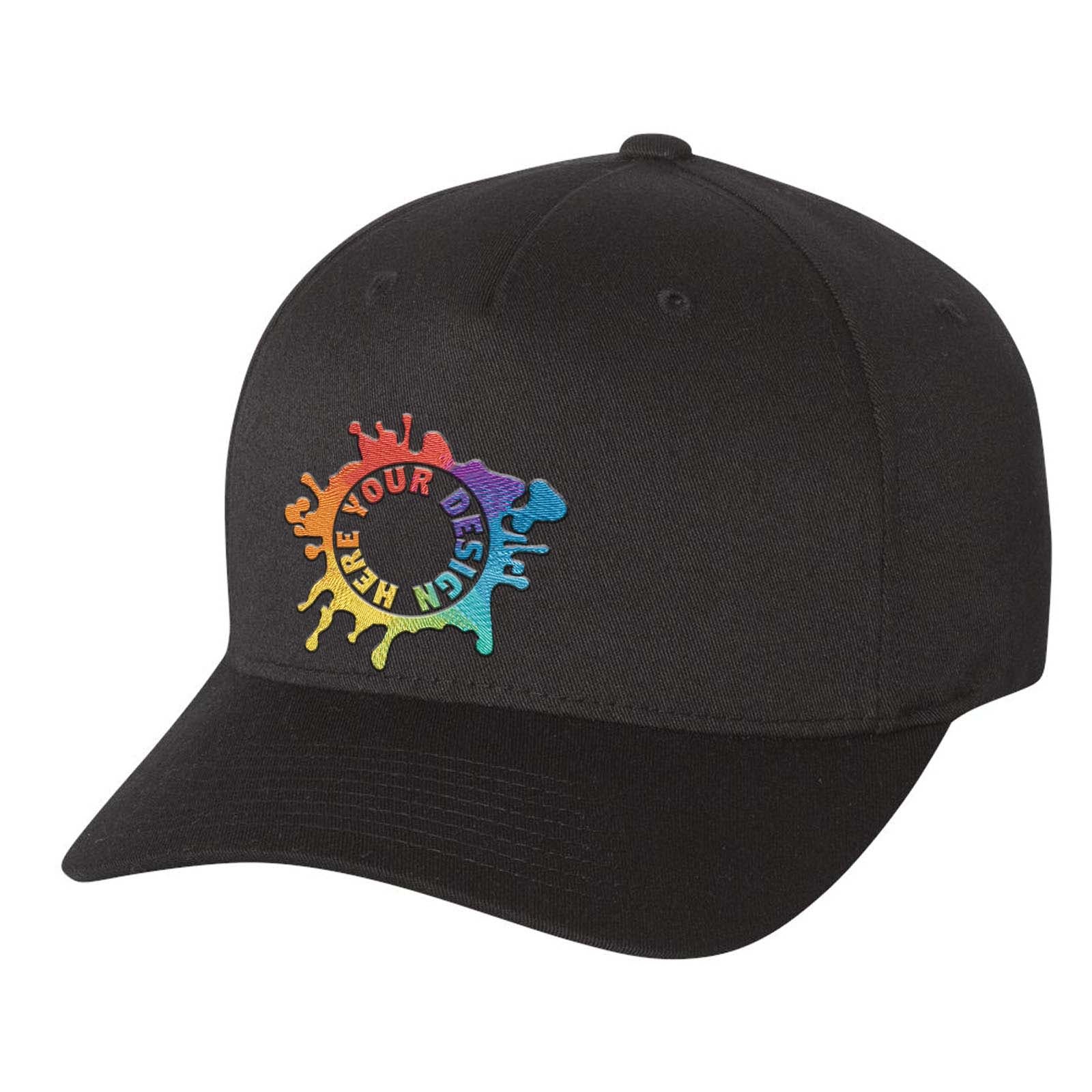 Embroidered Flexfit Five Panel Cap - Mato & Hash