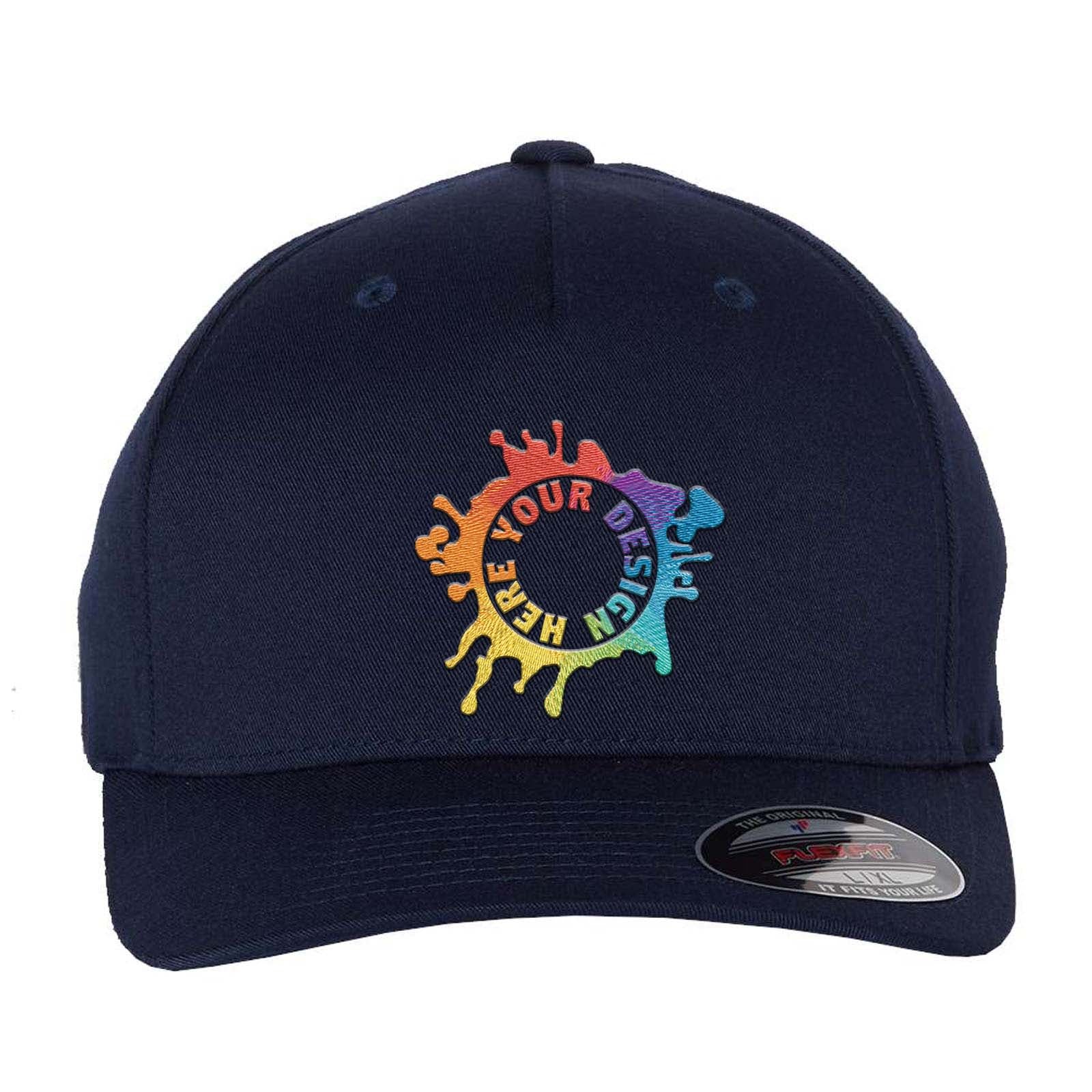 Embroidered Flexfit Five Panel Cap - Mato & Hash