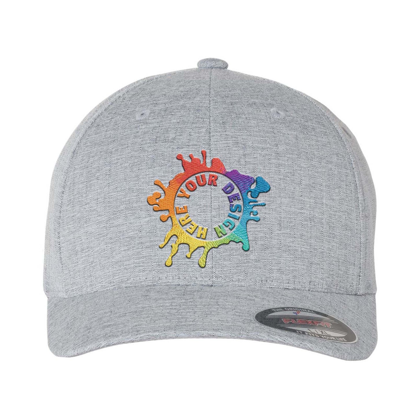 Embroidered Flexfit Heatherlight™ Mélange Cap - Mato & Hash
