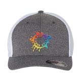 Embroidered Flexfit Mélange Trucker Cap - Mato & Hash