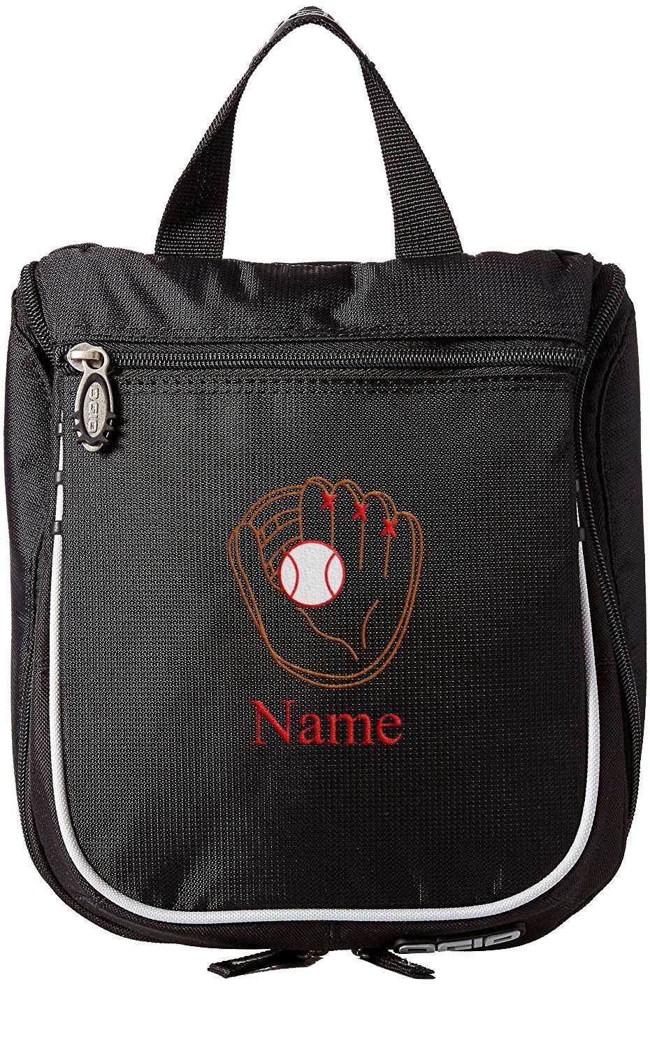 Embroidered Hanging Toiletry Bag – Custom Dopp Kit/Shaving Kit - Baseball - Mato & Hash