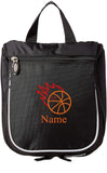 Embroidered Hanging Toiletry Bag – Custom Dopp Kit/Shaving Kit - Basketball - Mato & Hash