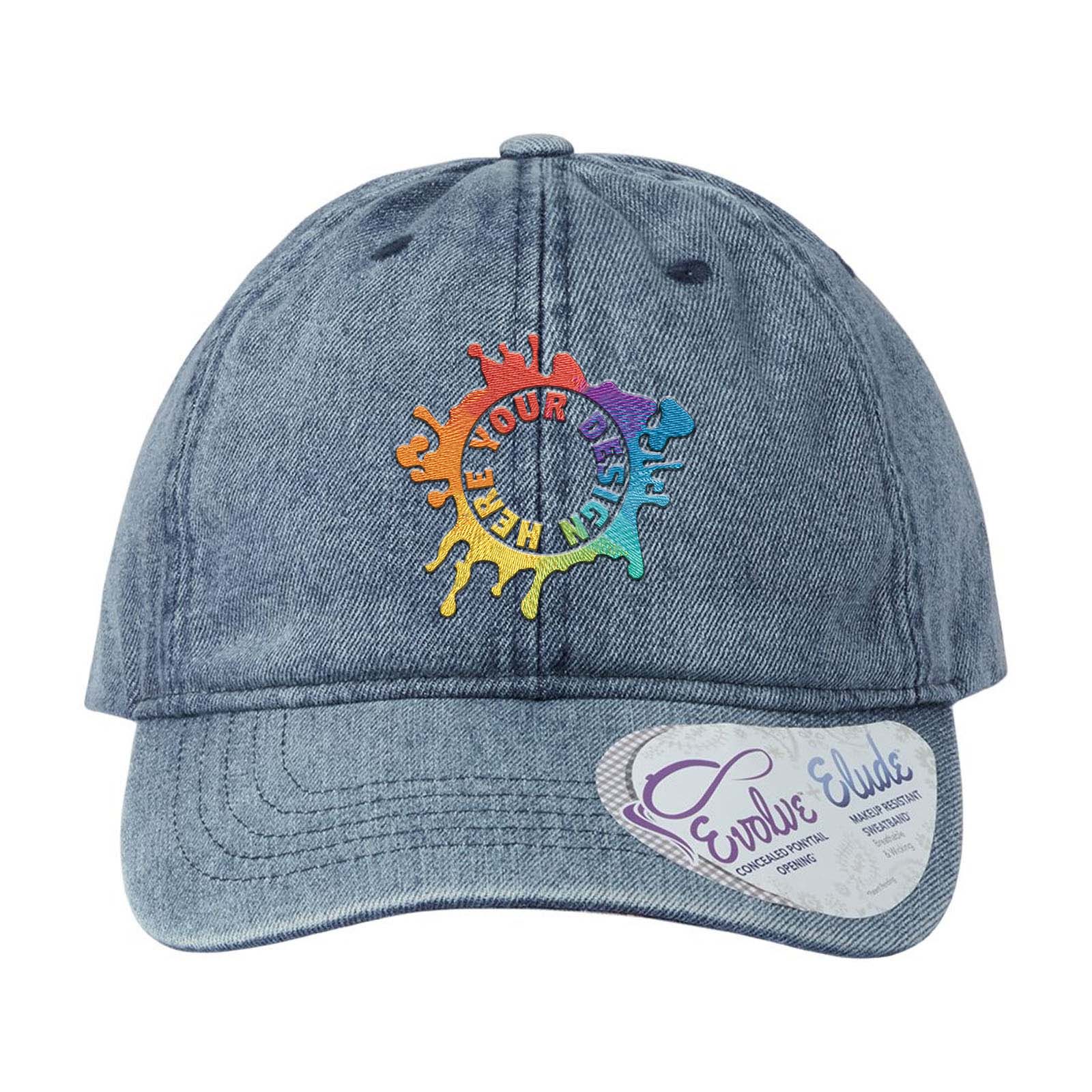 Embroidered Infinity Her Women's Denim Cap - Mato & Hash