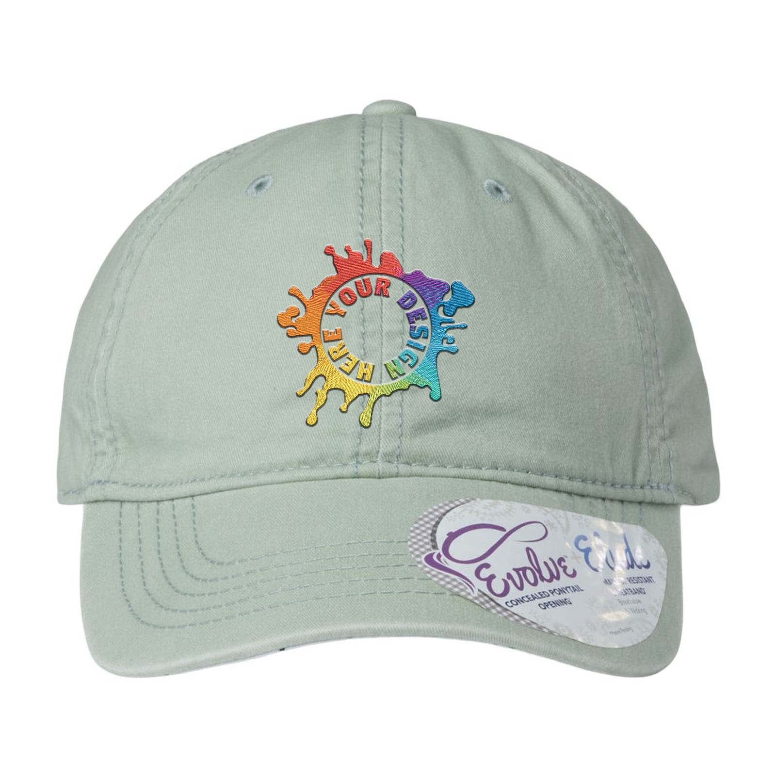 Embroidered Infinity Her Women's Pigment-Dyed Fashion Undervisor Cap - Mato & Hash