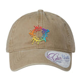 Embroidered Infinity Her Women's Pigment-Dyed Fashion Undervisor Cap - Mato & Hash